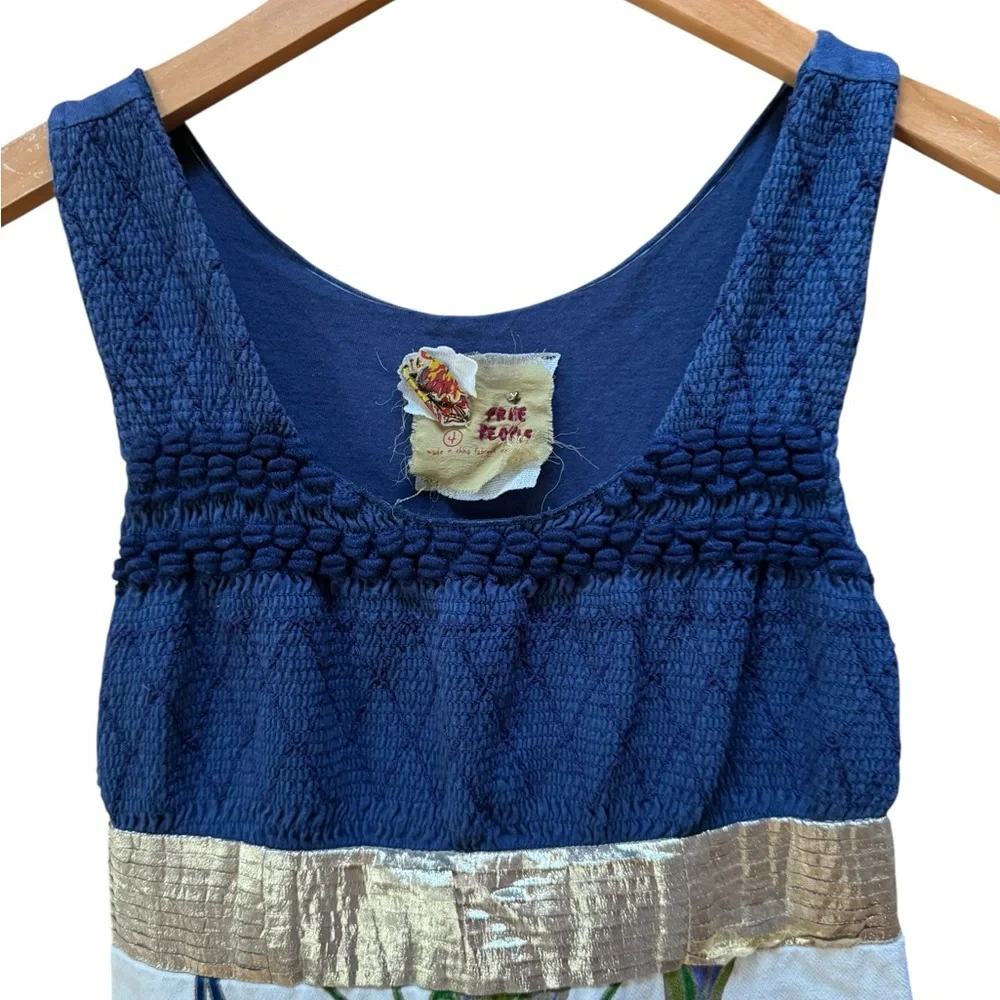 Y2K‎ Free People Peacock Beaded Mini Dress